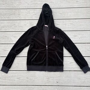 Juicy Couture Black Velour Hoodie